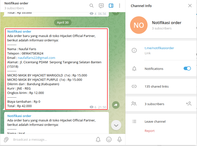 Cara Membuat Bot Telegram Mikrotik Monitoring Cara Membuat Bot Telegram Mikrotik Monitoring